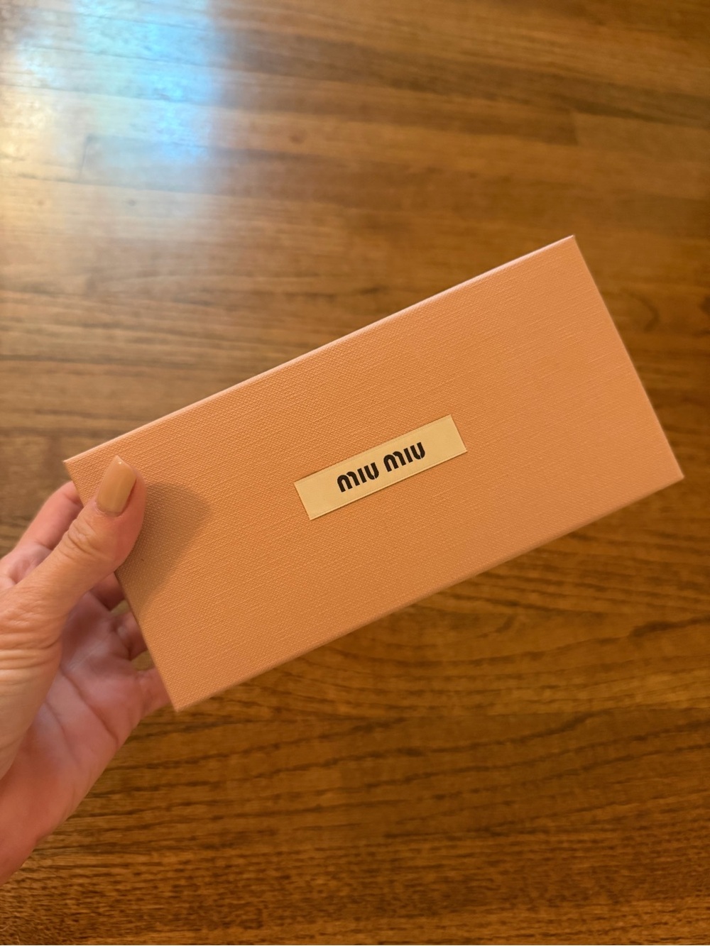 Miu Miu Men's Accessory Box in Peach Pink